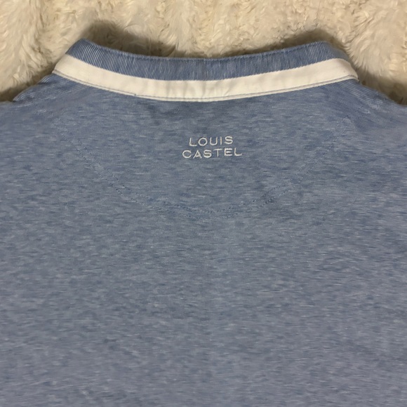 LOUIS CASTEL Men's Blue Long Sleeve Shirt - Picture 7 of 11